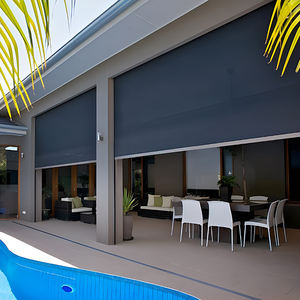 Su misura in alluminio motorizzato tende da esterno tende impermeabili da esterno con cerniera - Product Image 2