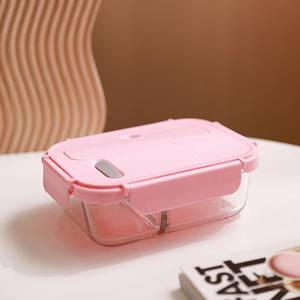Porta pranzo in vetro divisorio resistente al calore forno a microonde compatibile con frigorifero maschio donna ufficio studente cucina a casa - Product Image 2