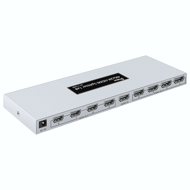 DTECH 4k HDMI Switcher 1 in 8 Out 1x8 Port Hub 1080p HDMI Splitter for TV Camera