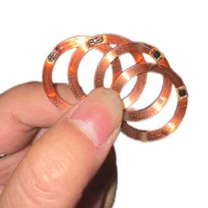 Étiquette RFID pour animaux en cuivre, bobine EM4305 Mini 134,2 kHz FDX HDX, étanche, 26 mm, 512 bits, pour identification animale - Product Image 2