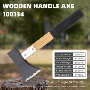 <span class=keywords><strong>Ascia</strong></span> da Taglio Fai-da-Te di Alta Qualità a Basso Prezzo, 10 Pezzi, in Acciaio ad Alto Tenore di Carbonio con <span class=keywords><strong>Manico</strong></span> in Legno, 5 Lame <span class=keywords><strong>per</strong></span> Abbattimento e Taglio - Product Image 6
