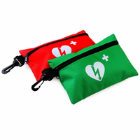 Firstime OEM Dispositif de formation d'urgence pour la réanimation en cas d'étouffement, mini kit de premiers secours avec sac en nylon et porte-clés