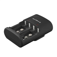 PUJIMAX – chargeur de batterie universel nimh nicd 1.2v, chargeur de batterie 9v, station de charge de batterie pour horloge ventilateur jouets