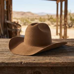 Accessoires cadeaux BS International – Chapeau de cowboy en cuir véritable réglable, personnalisable, unisexe, décontracté, toutes saisons - Product Image 1