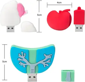 Clé USB médicale Gitra Clé USB pharmaceutique Clé USB 2.0 Clé USB en métal Clé USB cœur poumon cerveau rein