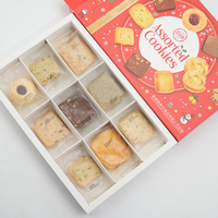 Noritake 248g Assortiment de biscuits croustillants en boîte Scallion Bretzel Earl Grey Tea Brittany Shortbread au goût salé et sucré