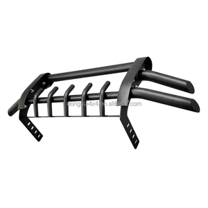 Parachoques delantero de acero negro elegante de alto ajuste con tubos pequeños, accesorio de coche todoterreno duradero para Lc200 Toyota Nissan Ford jeep - Product Image 1