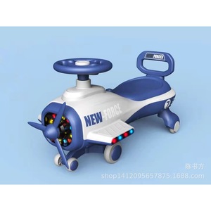 New-Force Kids Ride On Plane Toy With Lights And <b>Wheels</b> For 1-6 Years Old Children Unisex <b>Plastic</b> Gliding Car - Product Image 5