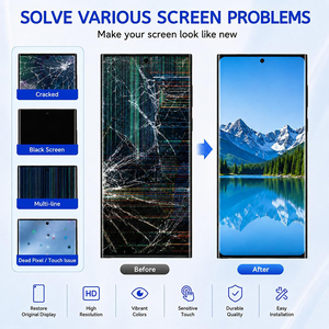 Ecran de pantalla Del สำหรับ Samsung Galaxy S10 PLUS S10 + S10e S21 S20 S22 S24 ultra 5G Super AMOLED หน้าจอ LCD สีฟ้าขาว - Product Image 3