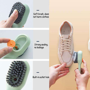 <span class=keywords><strong>Brosse</strong></span> à chaussures multifonctionnelle Décharge automatique de liquide Manche lisse <span class=keywords><strong>Brosse</strong></span> de distribution de savon à poils souples OEM <span class=keywords><strong>pour</strong></span> vêtements à lessive - Product Image 6