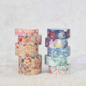 Bronzing Natural Beauty Washi <b>Tape</b> Set Pressure Sensitive Rubber Single Sided Industrial Grade <b>Masking</b> <b>Tape</b> DIY Decoration - Product Image 3