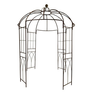 Oniya-Gazebo resistente con forma de jaula de pájaros, arcos, arbusto, puente, estante de flores, soporte de plantas para boda, jardín al aire libre - Product Image 1