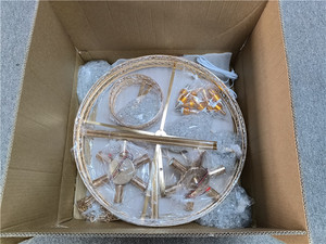 Wedding Hotel Luxury Ceiling Hanging Metal Iron Acrylic Crystal Bead Chandelier Gold Led Pendant Decorative Lights <strong>Stage</strong> <strong>Props</strong> - Product Image 6