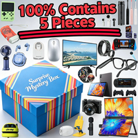 Lot de 5 boîtes mystères cool contenant des produits électroniques grand public, dont une montre connectée, un drone, un support de téléphone – Trouvaille chanceuse