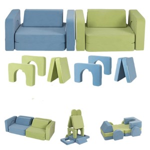 Giving Tree Modular Kids Play Couch 12 Pcs 65inch Soft Furniture for <b>Children's</b> Room and Play Area - Product Image 5