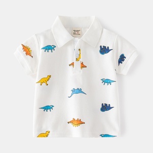 T-Shirt Estiva per Bambini 1-6 Anni, Maglietta in Cotone Traspirante con Cartoni Animati, Polo Casual alla Moda per Ragazzi - Product Image 4