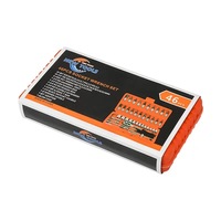 Juego de caja de herramientas de reparación de automóviles de 46 piezas, juego de combinación de Llave de trinquete de rango completo, Material de plástico y acero para taller