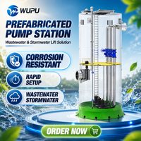 Station de pompage des eaux usées préfabriquée intégrée, pompes submersibles GRP souterraines pour le drainage municipal, usine OEM