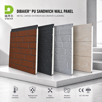 Panneau mural et de toiture sandwich en polyuréthane (PU) ignifuge pour projet d'ingénierie B2B, isolation par revêtement