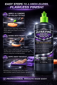 GRAPHONEX Ultra Fine Polish 3800, Óxido de Aluminio, 1000 ml, Pulimento de Corrección Final para Pintura, para un Brillo Máximo - Product Image 4