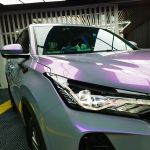 Film de protection de voiture 1,52*18m, caméléon violet bleu rose vert, super brillant métallique, film de protection de voiture complet, <span class=keywords><strong>prix</strong></span> des films de protection de véhicule - Product Image 5