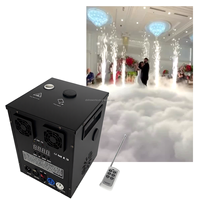 Machine à feux d'artifice électriques en métal pour mariage, avec flamme froide, brouillard dansant, DMX512 et télécommande, AC 110-240V 750W
