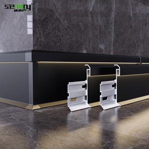 Giá bán buôn nhôm ốp chân tường LED hồ sơ ván chân tường với LED tầng Ốp chân tường với LED - Product Image 2