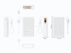 Soluzione di Power Bank portatile H26 10000mah con uscita cavo retrattile incorporato - Product Image 6