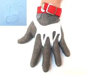 Professional Cut Guantes Safety Working Cut Resistant Stainless Steel Mesh Gloves For Butchers