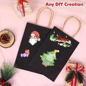 Sacs en papier kraft personnalisés pour la vente en gros, emballage alimentaire pour restaurants, sacs de courses et de rangement avec logo - Product Image 5