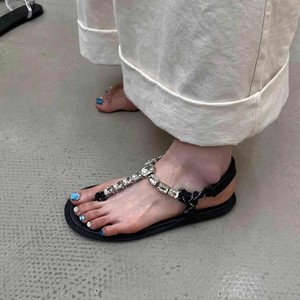 Nuevas Sandalias Planas de Cuero Genuino para Mujer 2026, Estilo Romano, Punta Redonda, con Hebilla y Diseño Calado Francés - Product Image 5