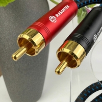 Cable de Audio RCA RASANTEK Chapado en Oro, Cobre OFC, Revestimiento de PVC, 0.5m-5m, para Reproductor de DVD, Proyector, Cine en Casa, Altavoz, Amplificador