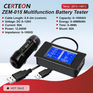 Hochpräziser <span class=keywords><strong>USB</strong></span> Batterietester 50A DC LCD Anzeige Kapazitätsmesser für Lithium und Bleiakkus - Product Image 2