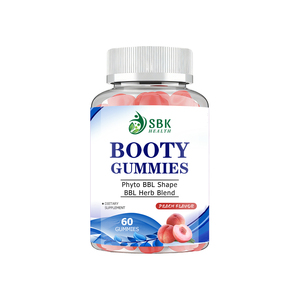 Gummies de qualité supérieure pour les fesses, saveur pêche, avec 1000 mg de collagène bovin, pour des fesses lisses et rondes, améliorant l'élasticité. - Product Image 1