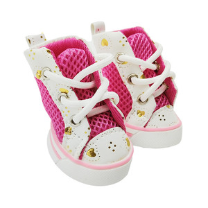 Chaussures de sport respirantes en maille pour chien, antidérapantes, avec lacets, protection des pattes pour l'été, pour petits chiens - Product Image 5