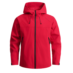 Business Gift Mens Windbreaker Custom Logo Waterproof Hooded Coat For Events Resorts And Staff Windbreaker <b>Jacket</b> - Product Image 4