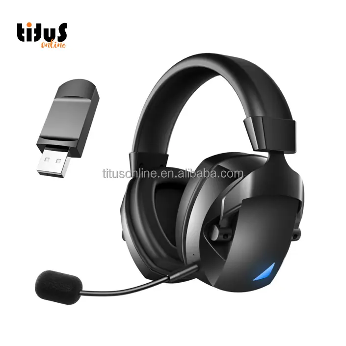 BL100Pro PS5 True Wireless Headset With Mic Custom Logo Over Ear Headphone 2.4G RGB Gaming Headphones for Play Station 5