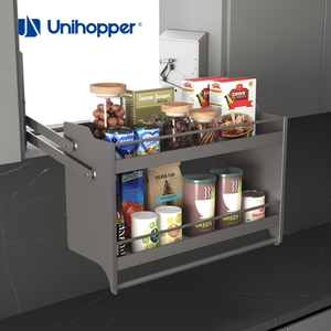 Étagère hydraulique escamotable UNIHOPPER série MONA, organisateur de <span class=keywords><strong>cuisine</strong></span> supérieur, rangement d'armoire, panier élévateur - Product Image 3