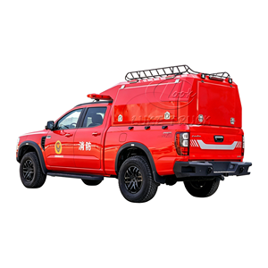 Camion de logistique incendie 4x4 avec cabine de stockage d'équipement entièrement fermée, véhicule de patrouille incendie - Product Image 1