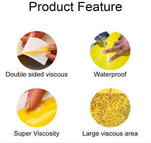 กับดักเหนียวสำหรับพืชสองด้านกับดักเหนียวสำหรับตัวริ้นที่มีความสัมพันธ์แบบบิดกับดักแมลงวันแมลงผลไม้แมลงเชื้อราในร่มกลางแจ้ง - Product Image 5