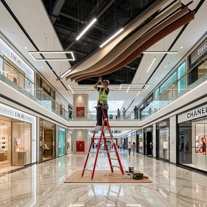 Plafond acoustique suspendu pour bureau, centre commercial, grand espace - Product Image 3