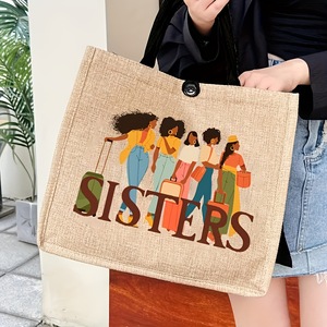 Bolso de Mano Moderno para Mujer con Estampado de Letras, Ideal para el Uso Diario - Product Image 4