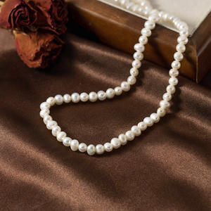 Collar de Plata S925 para Mujer, con Colgante de Flor de Perla, Cadena Clavícula Elegante, D0698 - Product Image 4