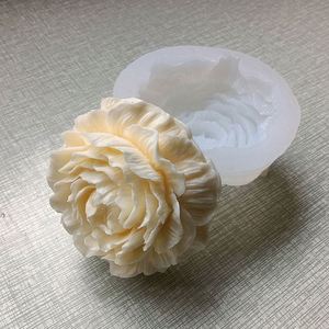 3D Large Peony Shape Silicone Soap Cake <b>Mold</b> Flower <b>Candle</b> <b>Molds</b> for <b>Candle</b> Making and Cake Tools - Product Image 3