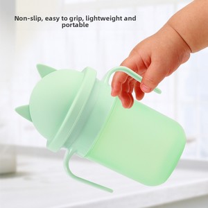 Gobelet d'apprentissage pour bébé en <span class=keywords><strong>silicone</strong></span> ES-Pro Factory, biberon d'apprentissage 360°, ODM/OEM, anti-étouffement, anti-fuite, gobelet d'apprentissage pour bébé - Product Image 6
