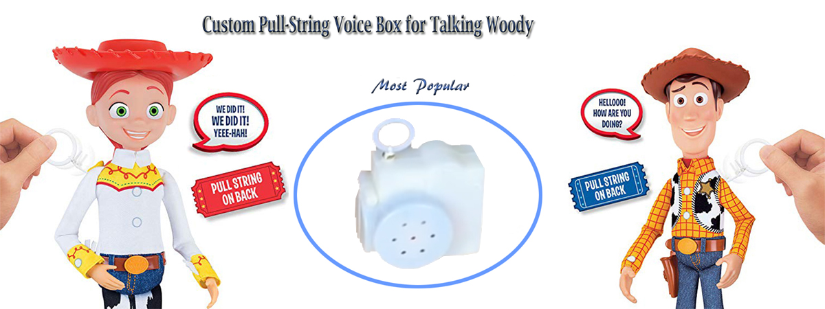 カスタム トイ・ストーリー ウッディ人形 録音可能 音声ボックス販売