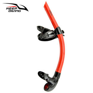 KEEP DIVING Snorkel de natation semi-sec en fibre de carbone pour l'entraînement, le freestyle, la plongée libre sous-marine pour enfants - Product Image 6