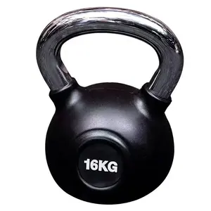 Trung Quốc nhà máy kettlebell thép xử lý cao su kettlebell phòng tập thể dục thiết bị cao su tráng kettlebell