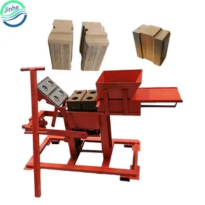 Compressed red clay brick making machine soil earth clay block logo maker making machine for construction work