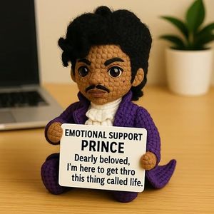 New handmade cảm xúc hoàng tử Crochet Đồ chơi búp bê tích cực khẳng định bàn trang trí tùy chỉnh Polyester giảm căng thẳng - Product Image 1